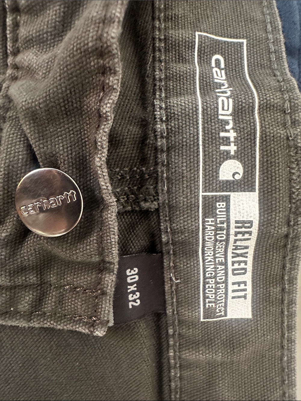 Carhartt Black Relaxed Fit Work Pants